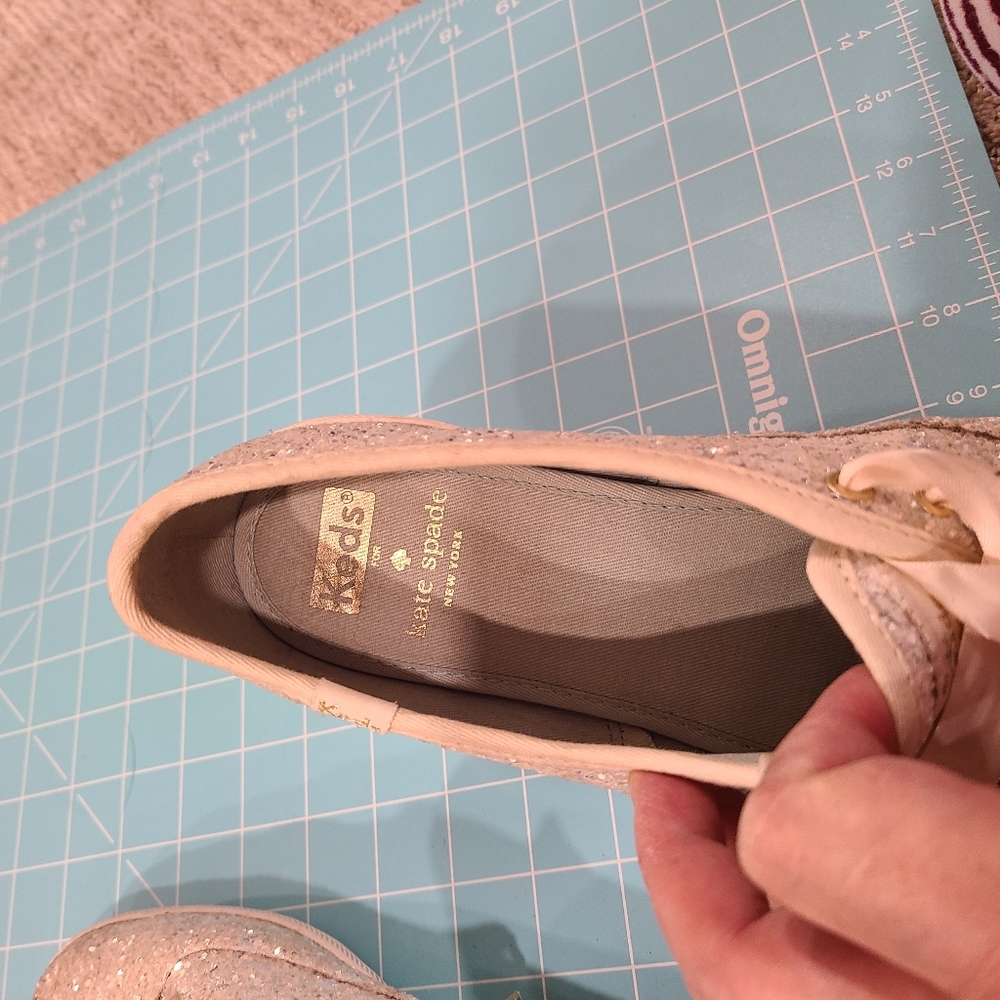 Keds for kate spade gliterry sneaker shoes - Picture 5 of 8